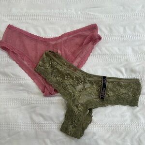 Victoria's Secret Olive Lace Panties